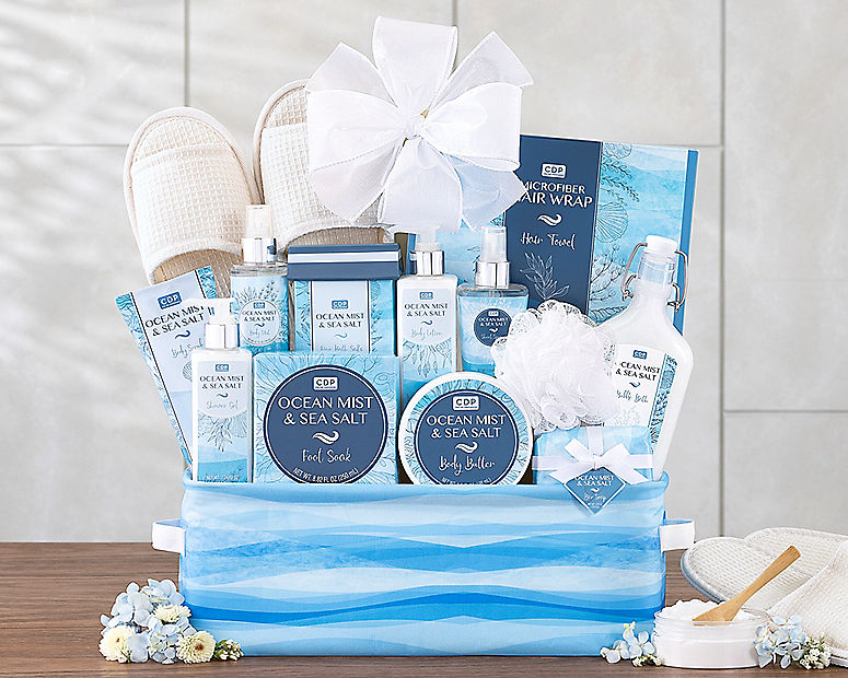 Ocean Mist and Sea Salt Spa Experience Gift Basket Wine Country