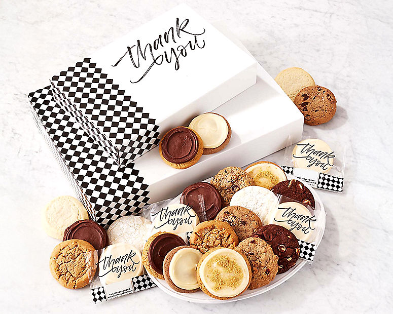 Thank You Gift Box - 24 Assorted Cookies at Wine Country Gift Baskets