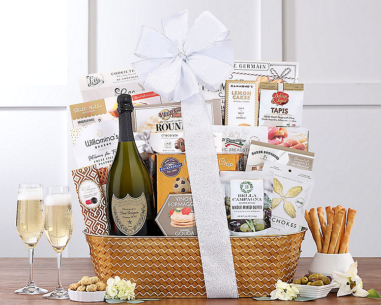 Dom Perignon Champagne Gift Basket at Wine Country Gift Baskets
